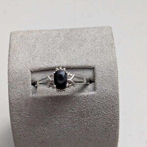 Sapphire Sterling Silver Ring